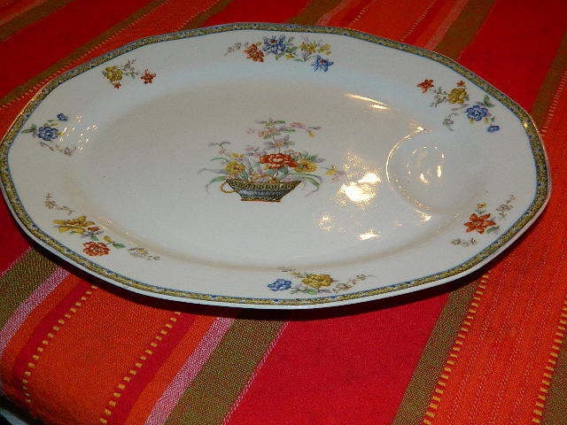Theodore Haviland LIMOGES GANGA LARGE Oval Serving Platter with Well