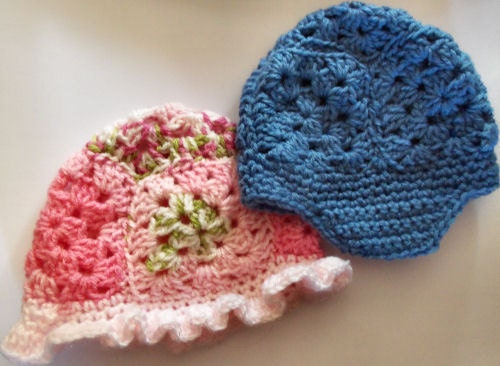 Baby Granny Hats - PDF pattern