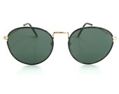 Black Mens Round Frame Oliver Sunglasses / Free Ship USA