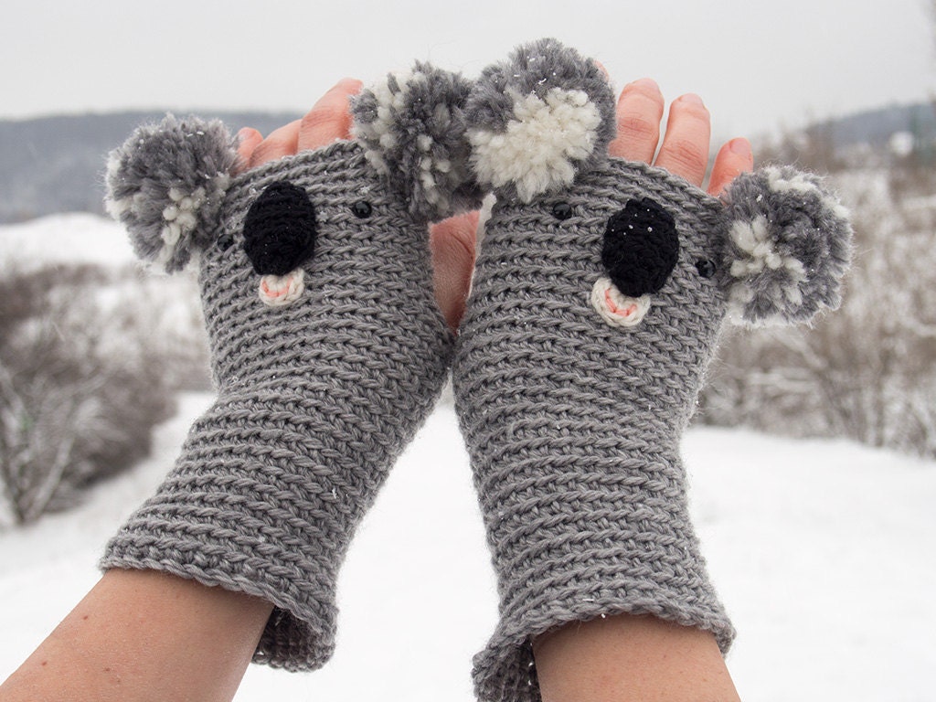 KOALA FINGERLESS GLOVES - Free Shipping Worldwide