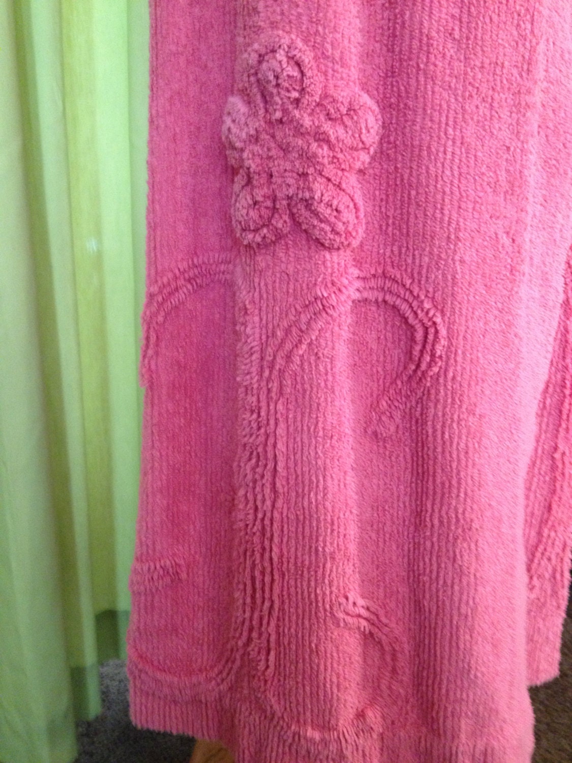 Vintage 100 Cotton CHENILLE ROBE Size S by PrinceStreetHideAway