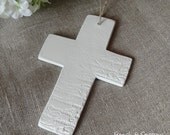 Large French Script Clay Cross
