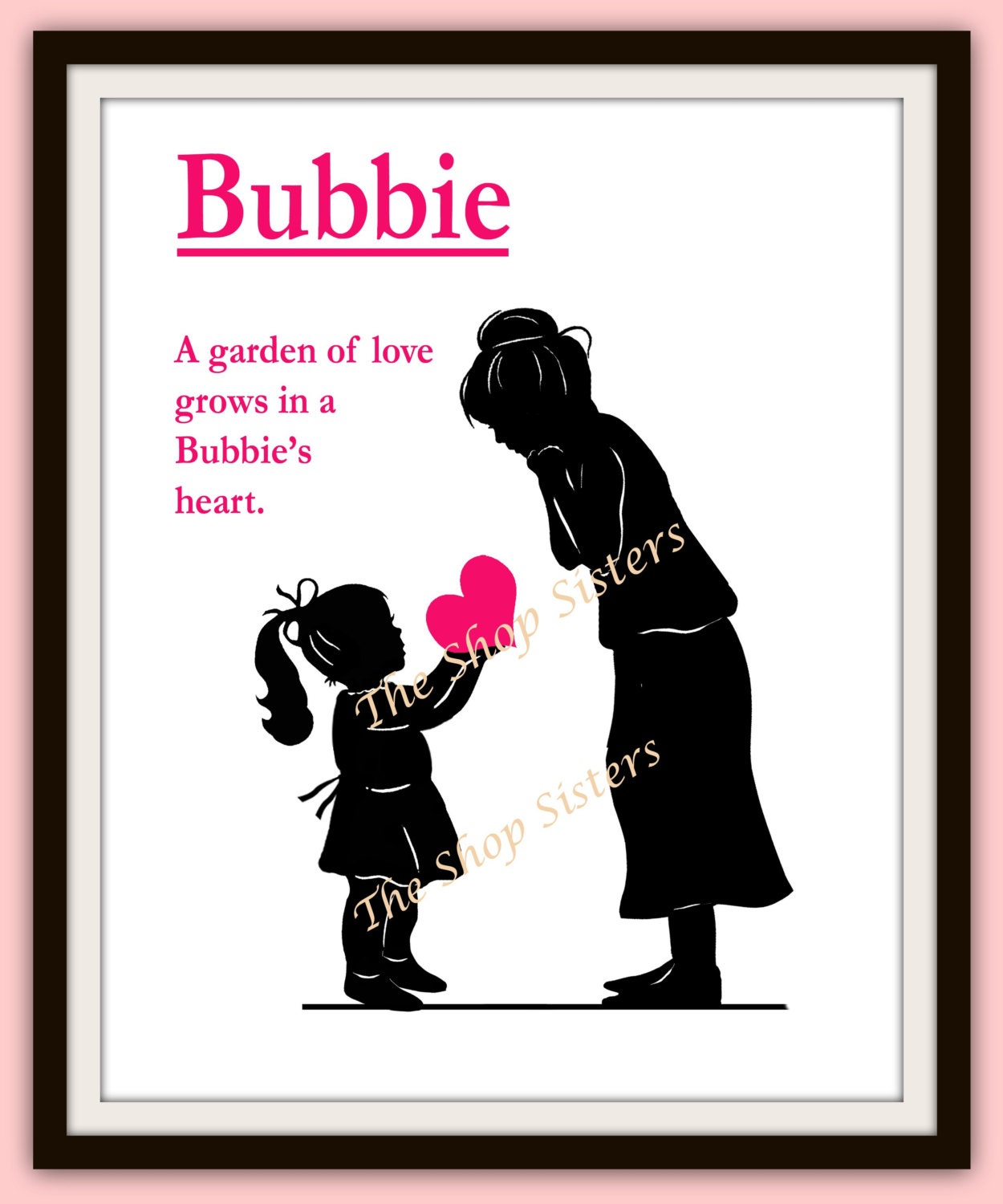 Mothers Day Grandmother Bubbie T Grandma By Theshopsisters