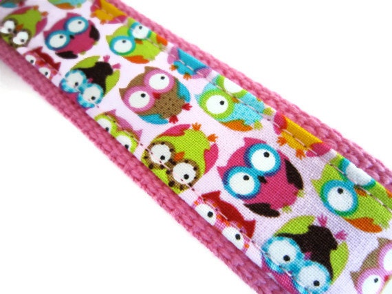 Owl FABRIC KEY FOB Wristlet / Wrist Key Chain / Key Ring / Key Fob / Key Chain / Teacher Appreciation