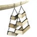 Three Tier Chevron Earrings - Make a Statement, Large Etched Wood Earrings (0020)