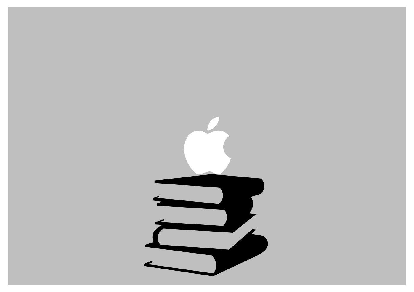 Stacking Books decal: For Laptop, Car etc..