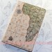 Leather World Map iPad mini Case, iPad mini Cover, Mini Ipad Case, with silver rudder charm pendant