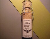 Dynamic Duo Custom Gourmet Culinary Sea Salt  Blend in 1.25 ounce Glass Vial