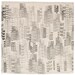 Feather Cities Napkin Set for Two - Natural