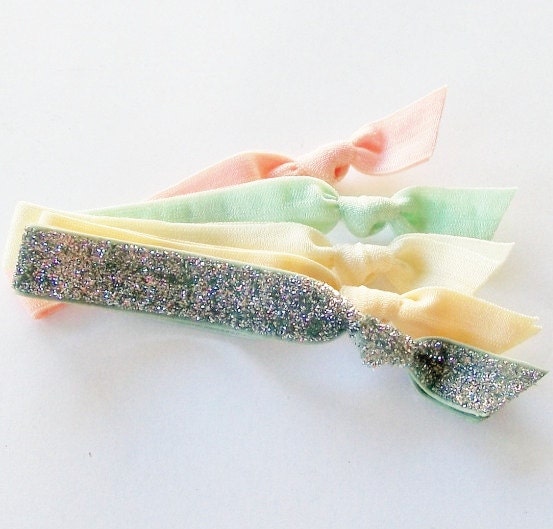 Set of 5 Hair Tie Bracelets, The Ashlea Set by Lucky Girl