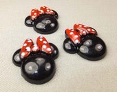 Black Cabochon Flatbacks Resin DIY (4 Pieces) Scrapbooking Decoration Crafts - KarPenaEnterprises
