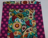 Paisley and Polka Dots EZ Find Reversible Car Storage Bag (Teal, Pink, Purple, Green)