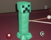 MINECRAFT CREEPER Plush / Stuffed Toy (14" tall) - A Homemade Minecraft mob plush
