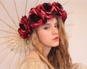 Romantic rose flower crown