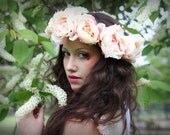 Vintage Pink Flower Crown