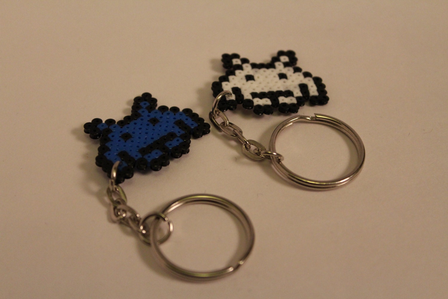 Hama Space Invaders Keychains