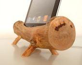 iPad / iPad mini - eco dock - handmade from log - sync, charge, can serve as iPad holder / iPad stand...compatible for iPad1/2/3/4/mini