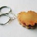 BEST FRIEND KEYCHAIN - cookie with pink filling - bff / best friend / boyfriend / girlfriend / double keyring