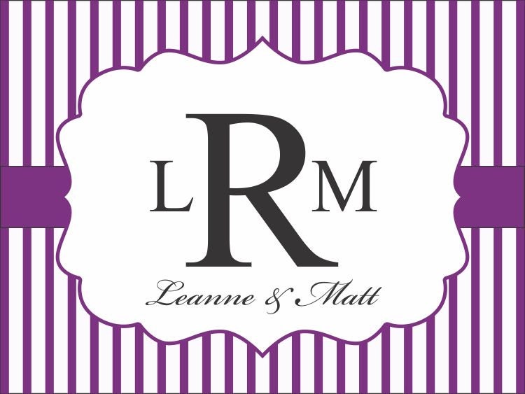 50 Vertical Stripes Wedding Stickers - 4' x 3" Printed Welcome Bag Labels Il_570xn