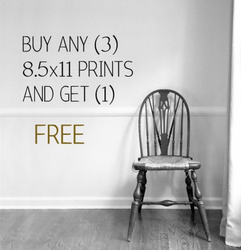 Buy ANY (3) 8.5x11 Get ANY (1) Free Watercolor Print