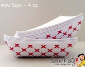 50 MINI Retro Food Trays - Paper Food Tray 4 oz - Snack Tray - Party Favors - Nachos, Hot Dogs, BBQ, Popcorn, Circus Party, Wedding Il_170x135