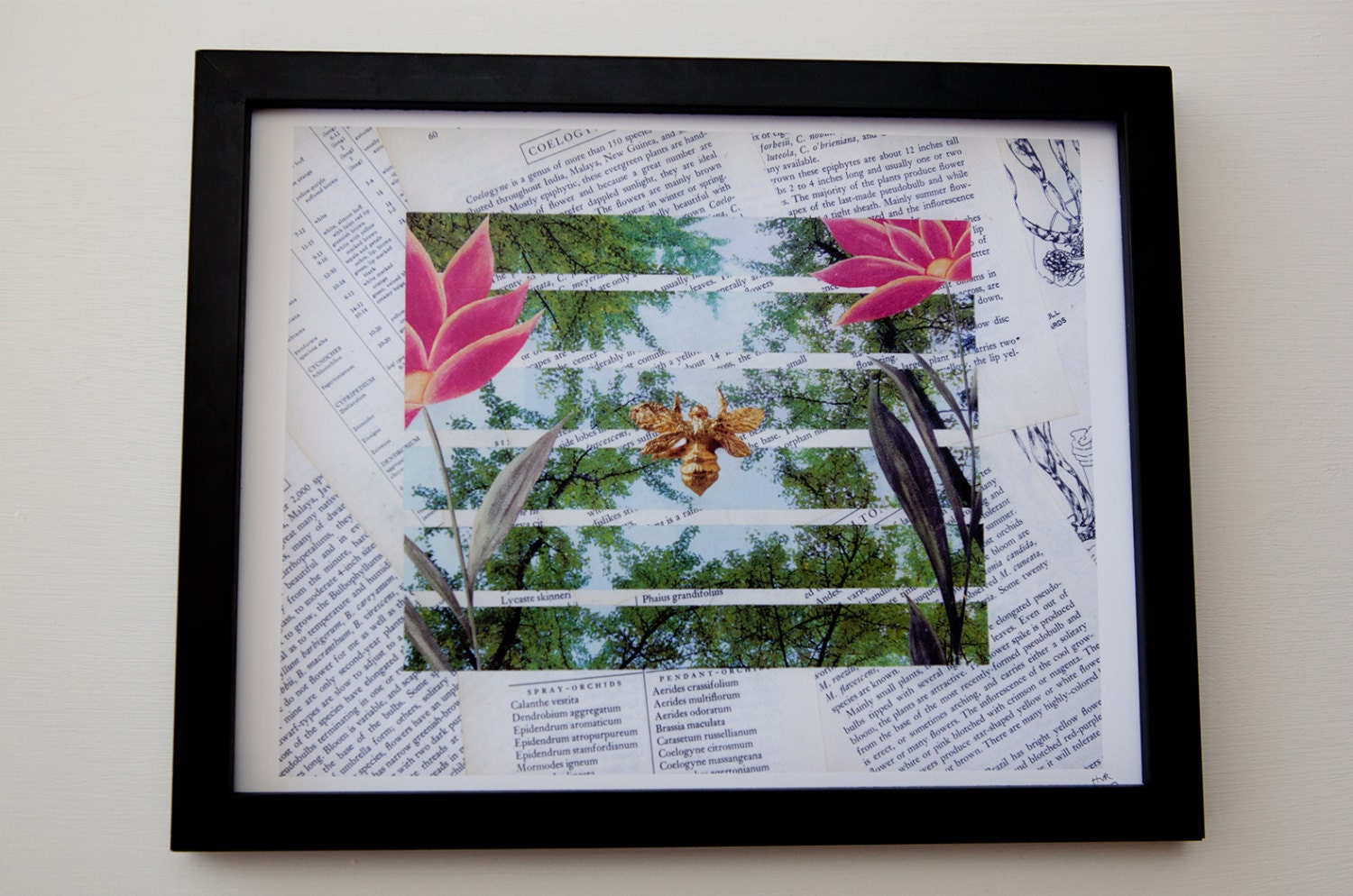 Dipped in Gold collage print
