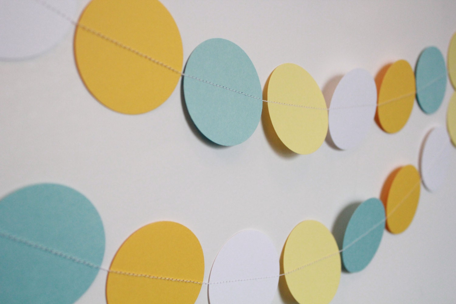 Paper Garland. Baby Boy Shower Decoration