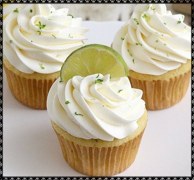 Margarita Cupcakes with Key Lime Buttercream Frosting Recipe- - -PDF file Emailed to You