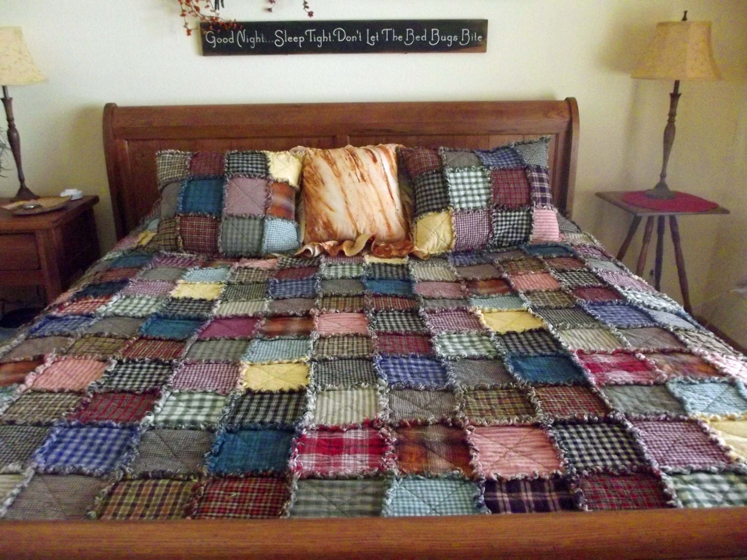Patchwork Rag Quilt - Twin