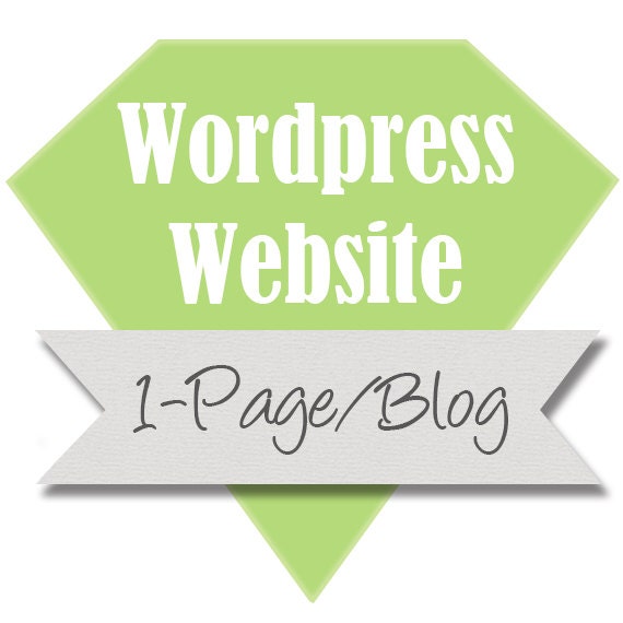Need a Wordpress Website, Professional Custom Website or Blog Design CMS, 1 page.