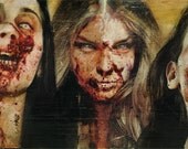 Zombie Chick Horde print