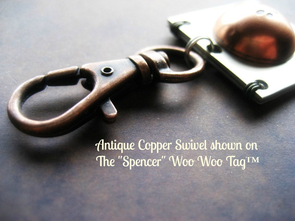 Handmade Personalized Pet Id Tag - Unique Pet Id Tag - Wire Wrapped - Aluminum Backer