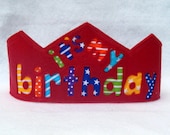 Felt Birthday Crown -  IT'S MY BIRTHDAY -11 felt colours to choose from
