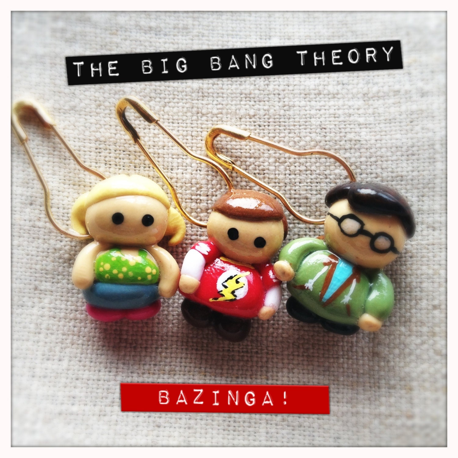 Big Bang Theory Stitch Marker Set 1