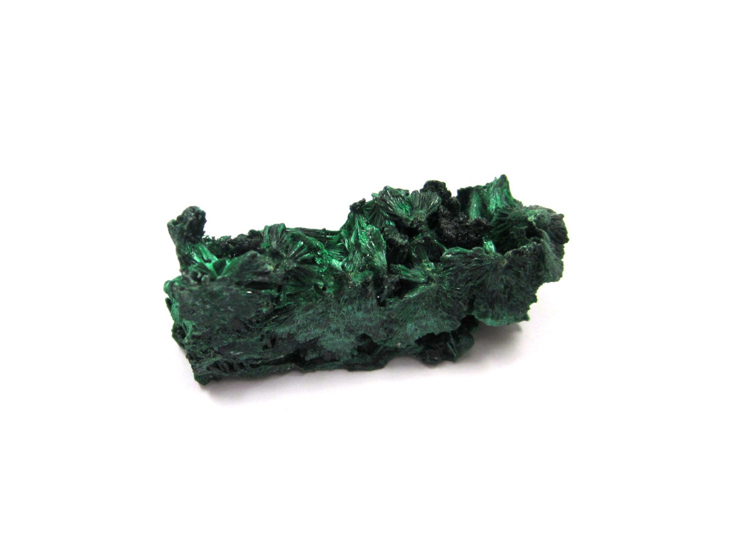 Malachite Specimen 42mm x 14mm Raw, Rough, Natural, Green, Velvet (Lot no. 3809) Wire Wrapping, Wicca, Metaphysical