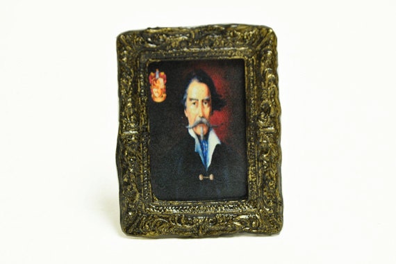 Wizard Hogwarts Painting 1-inch scale Dollhouse Miniature