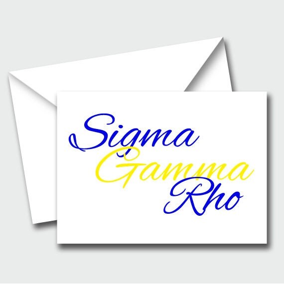 Sigma Gamma Rho Notecards