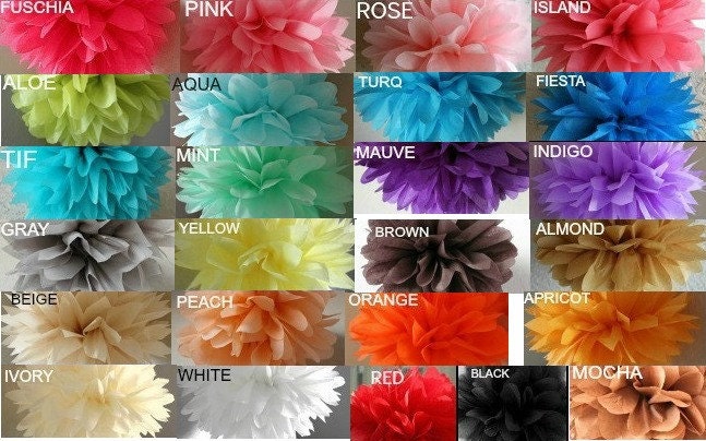 ON SALE 10Tissue Pom Poms,wedding reception decorations,ceremony decorations,DIY,birthday