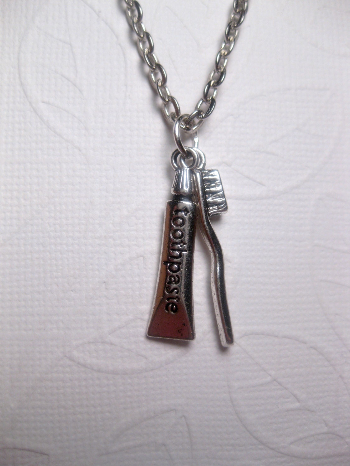 Cute Dental Novelty Tooth Brush Necklace