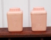 Lustro Ware pink plastic salt and pepper shakers ala 60s