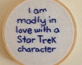 4" Star Trek Secret Embroidery