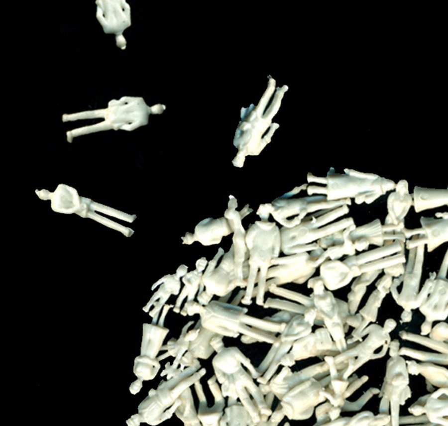 tiny plastic people lot of 50 great for assemblage shadow box crafts  offered by Elizabeth Rosen