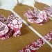 Bridal shower -Red gift tags, love paper hearts, set of 10