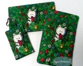 Garden Westies Accessories Sunglass Phone Case, Checkbook Cover, Pocket Key Chain