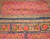 Vintage Hmong Hilltribe Tribal Baby Carrier Hand Embroided Textile