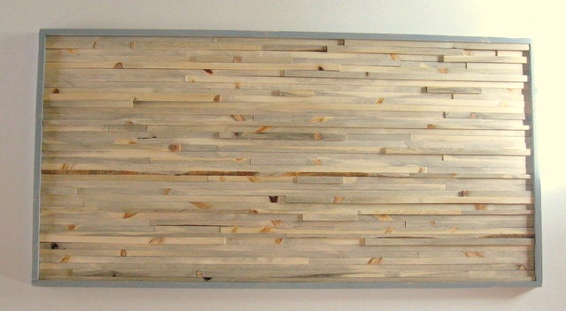 Rustic Distressed Wood Art Modern Weathered Abstract Art