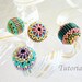 PDF for Beaded Bead with Bugles - beading tutorial  -  beadweaving beading pattern - beadwoven seed bead jewelry