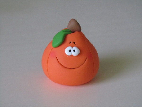 Polymer Clay Halloween Pumpkin