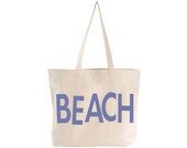 EXTRA LARGE Canvas Market Tote . Screen Printed Eco Friendly . 19.5"w x 15"h x 5"d