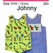 Romper Pattern Little Boy 3 months to 12 months size